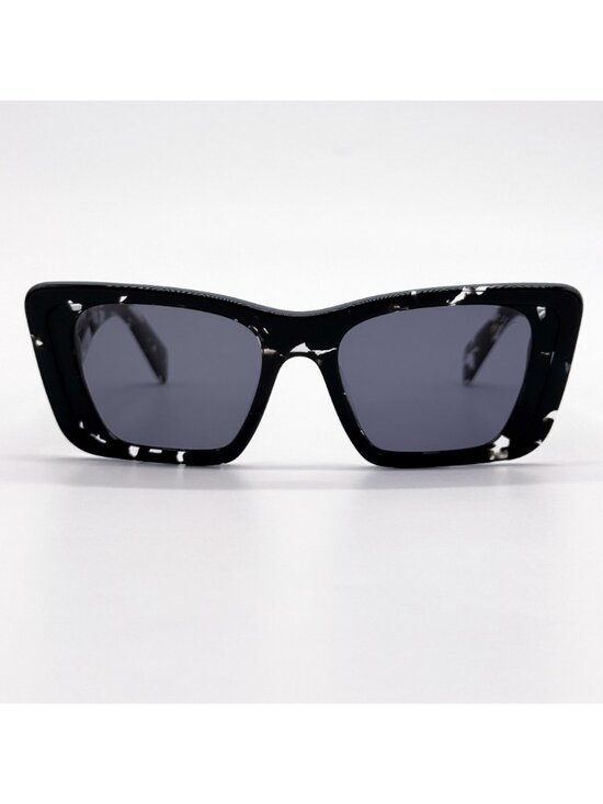 NEW PRADA SUNGLASSES PR08YS 15S5Z1 BLACK WHITE WOMEN EYEWEAR PR 08YS, SPR 08Y main image 5